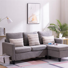 将图片加载到图库查看器，Double Chaise Longue Combination Sofa Light Grey
