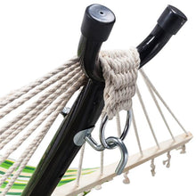 将图片加载到图库查看器，Stylish Printing Style Hammock Beach Swing Double Beds for Outdoor Camping Travel Green
