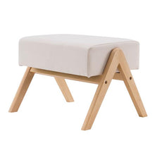 将图片加载到图库查看器，(50x25x40cm) Footrest Stool, Rocking Chair, Footrest Stool, Nordic A-type Beige
