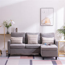 将图片加载到图库查看器，Double Chaise Longue Combination Sofa Light Grey
