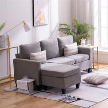 将图片加载到图库查看器，Double Chaise Longue Combination Sofa Light Grey
